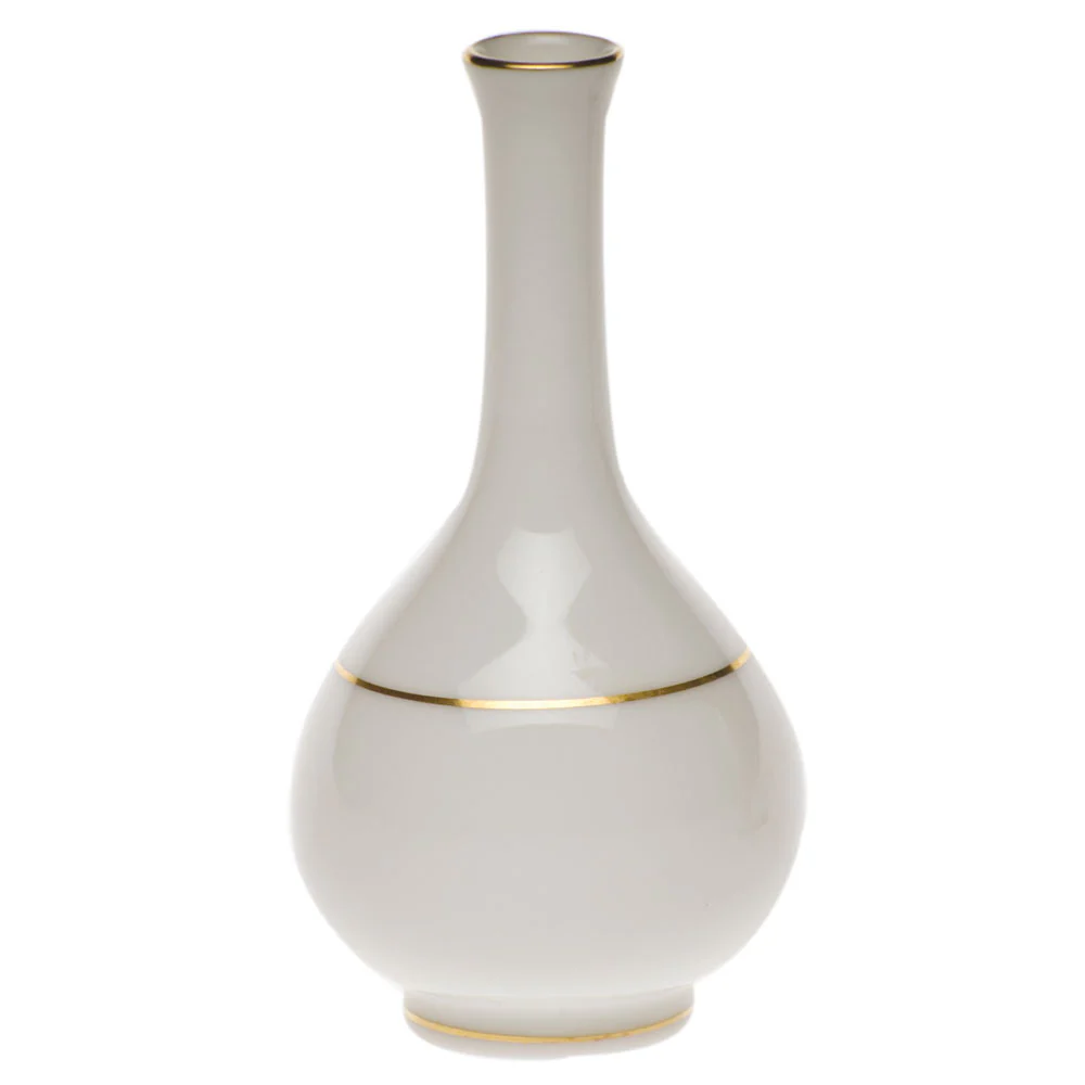Golden Edge Small Bud Vase 3.5"h