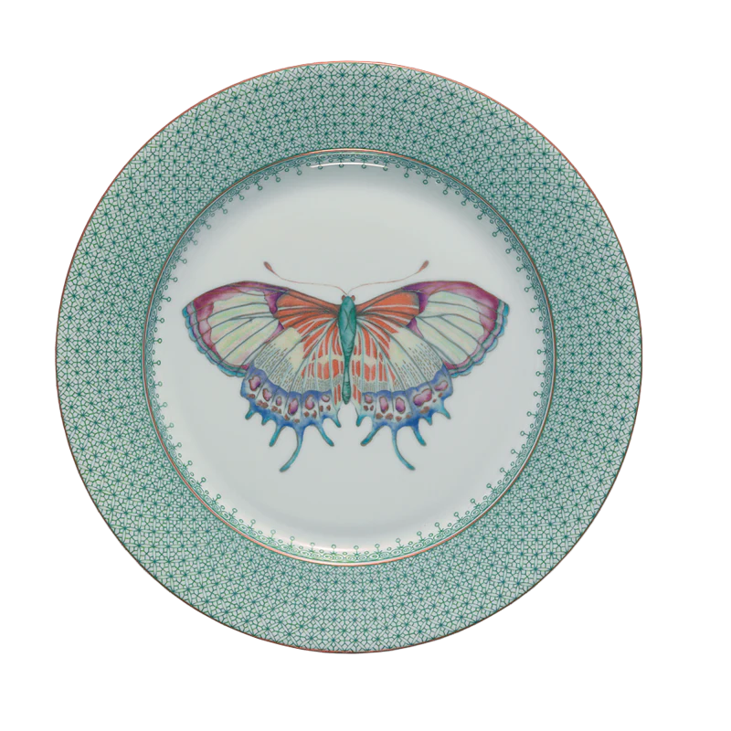 Green Lace Dessert w Butterfly Décor