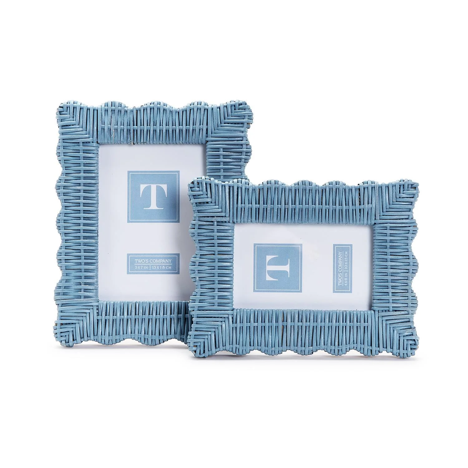 Blue Rattan Frame 4x6