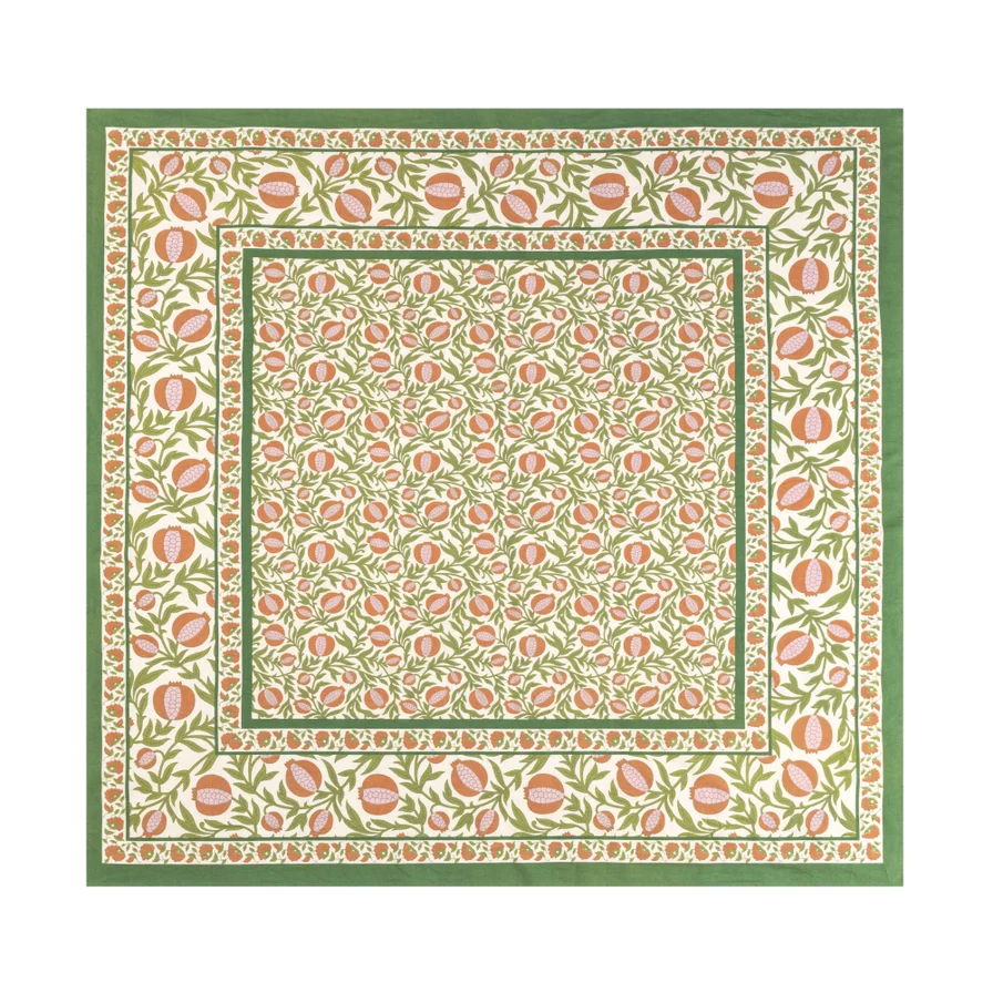 Grenadine Orange and Green Tablecloth - Image 3
