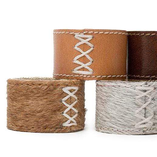 Hair-on-Hide Napkin Rings - Boxed Set of 4 - Image 3