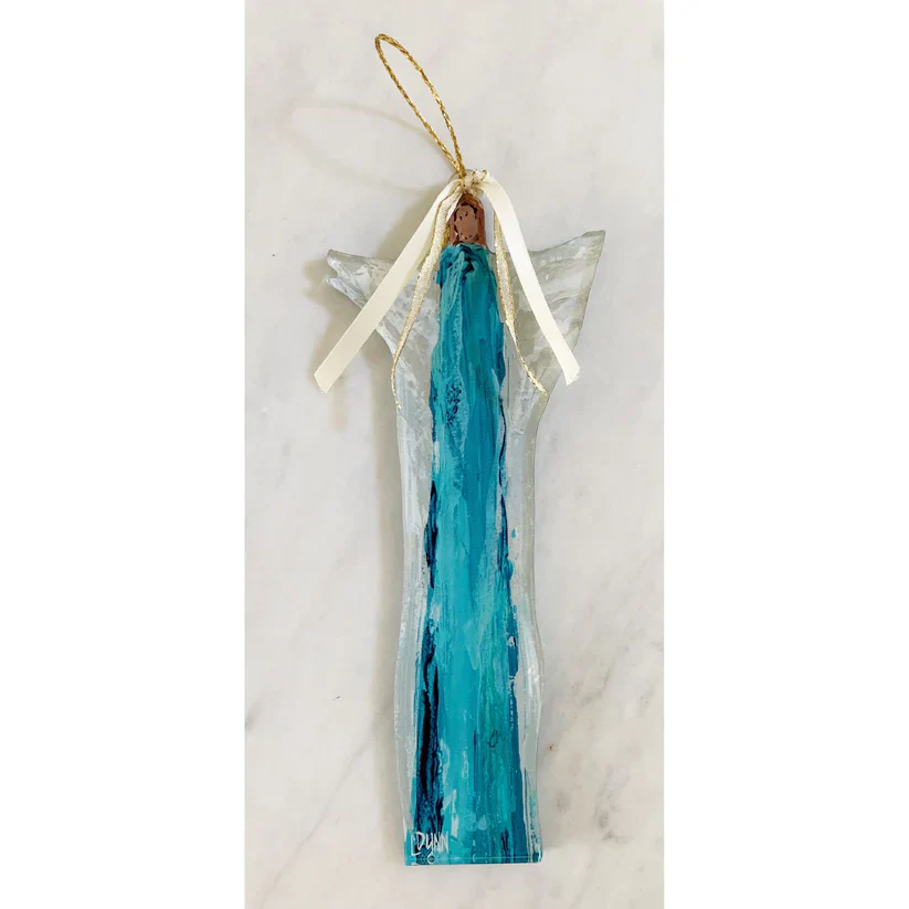 Hallelujah Angel Ornament - Turquoise