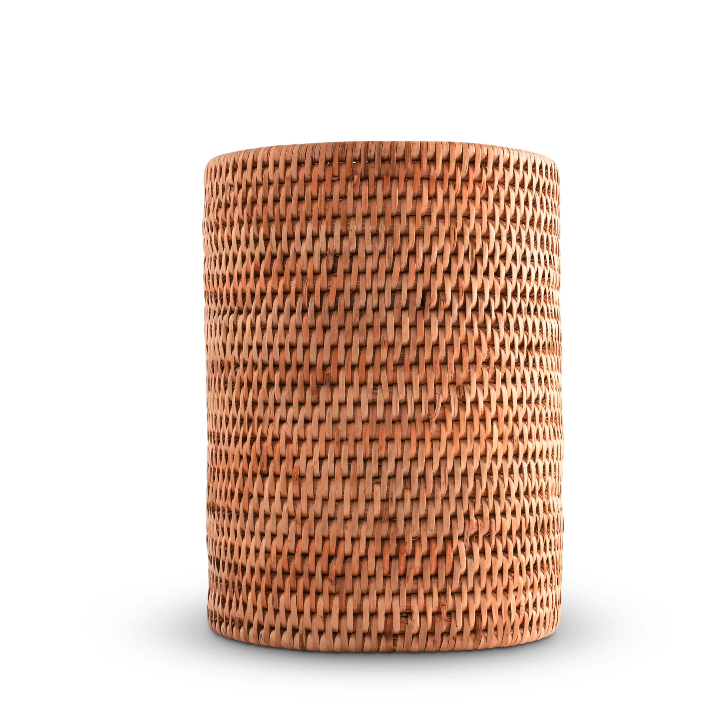 Hand Woven Wicker Rattan Utensil Holder - Image 2
