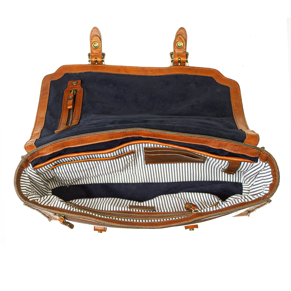 Heritage Leather Briefcase - Image 7