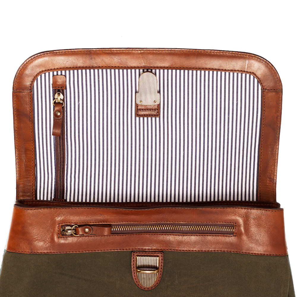 Heritage Waxed Canvas Steamer Backpack II - Image 11