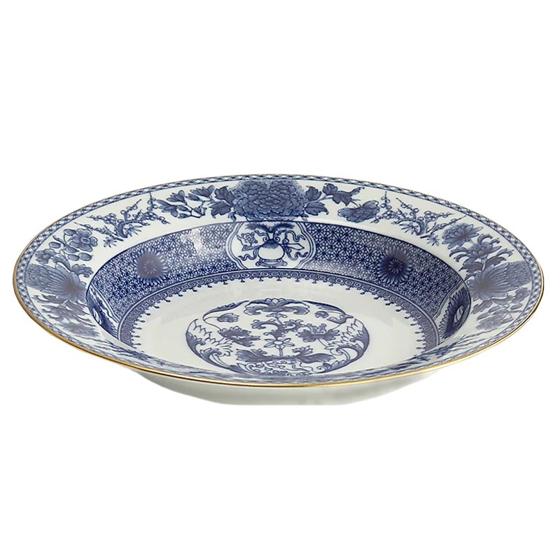 Imperial Blue Rim Soup Plate