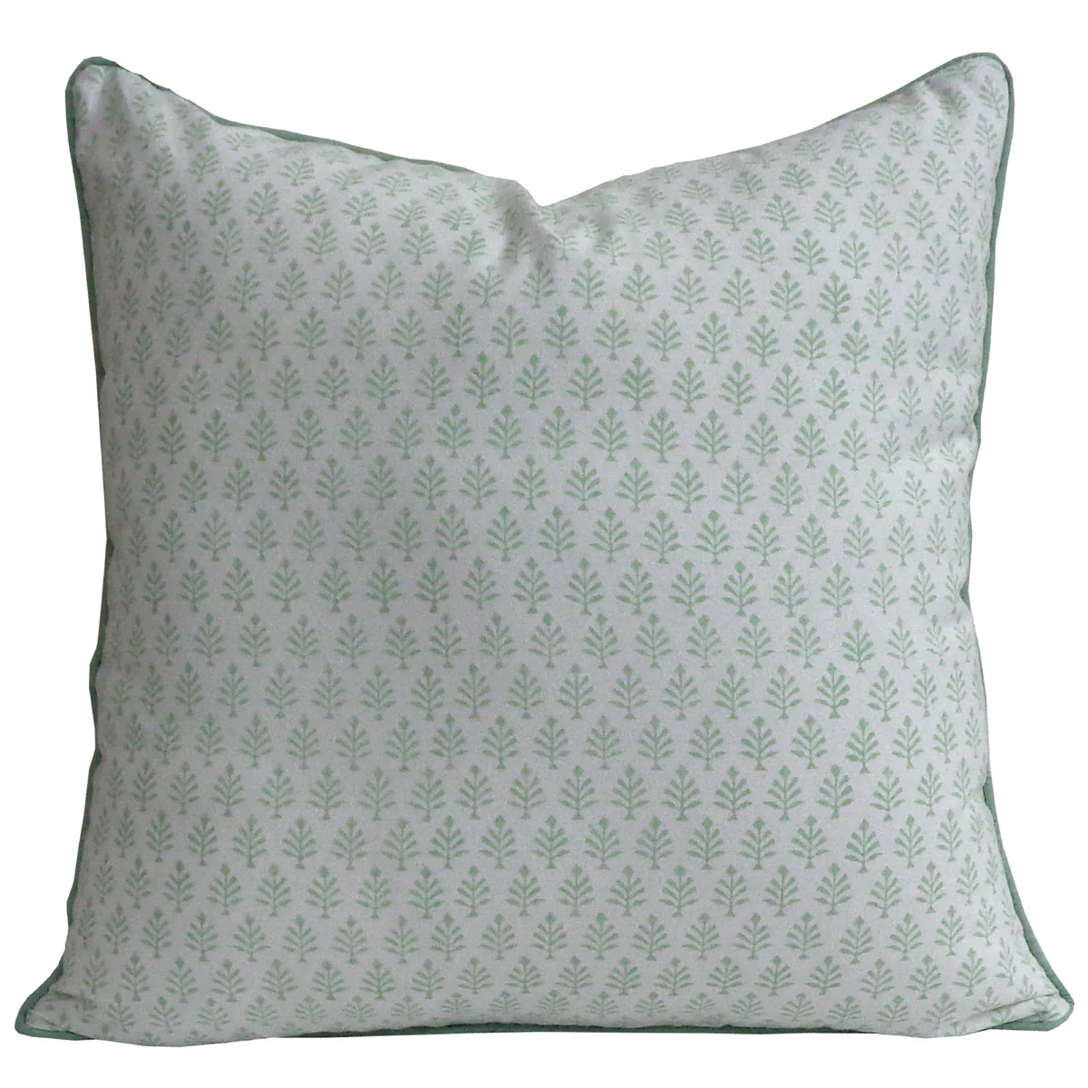 Indian Block Print Throw Pillow with Insert - Image 2