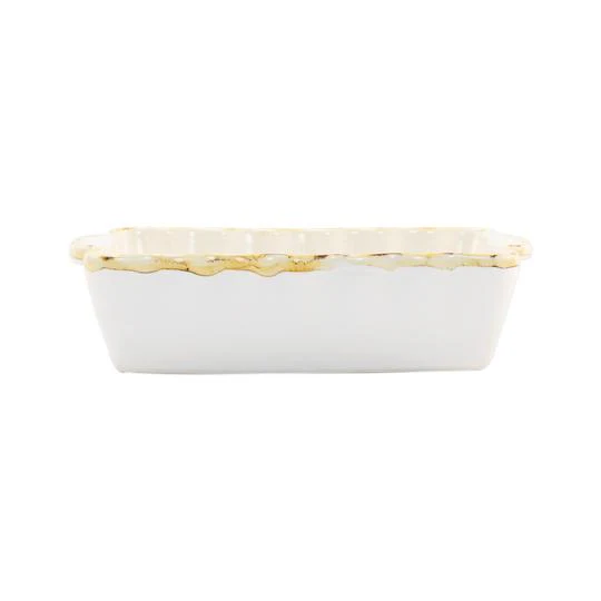Italian Bakers Small Rectangular Baker White