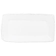 Lastra White Rectangular Platter