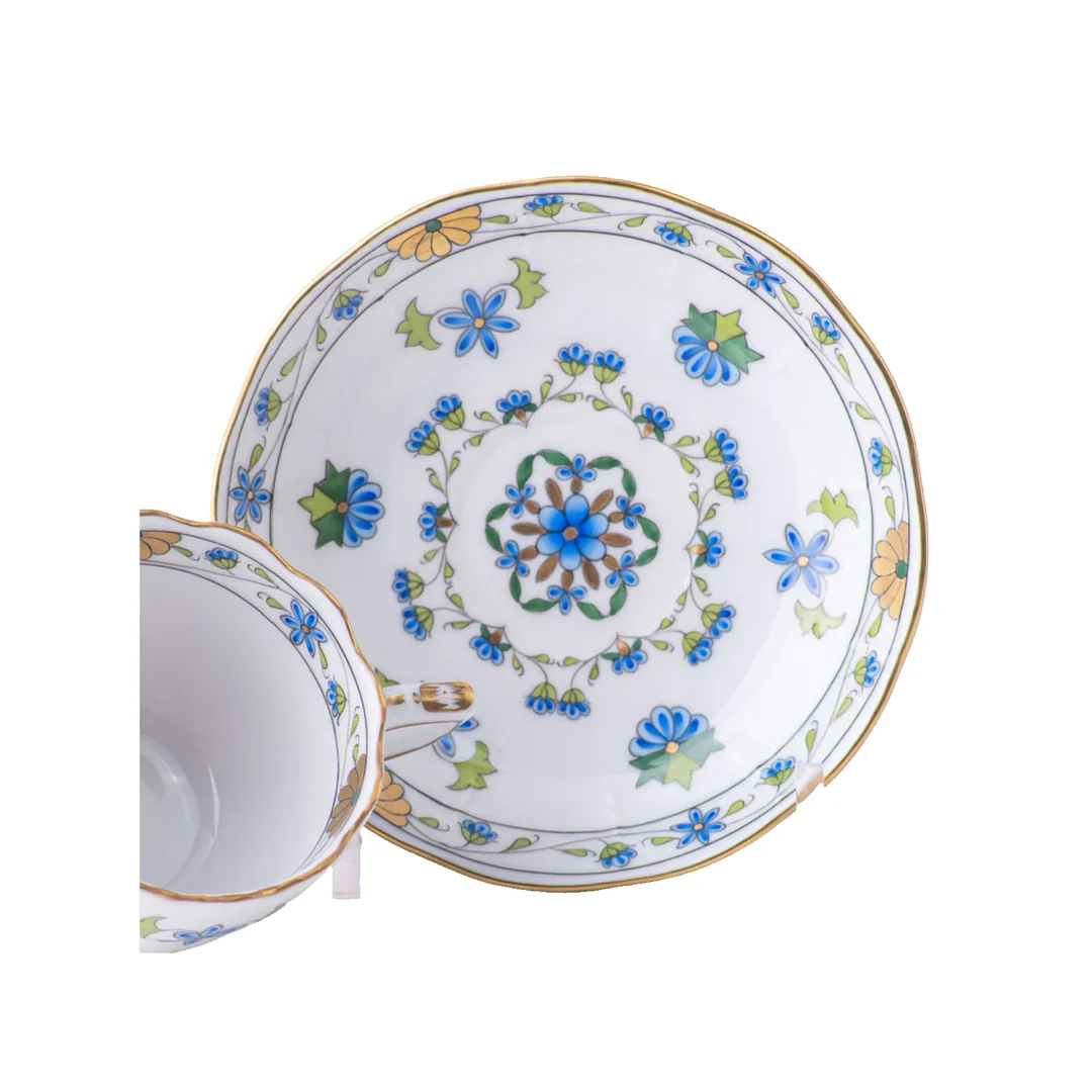 Liechtenstein Blue Cup and Saucer