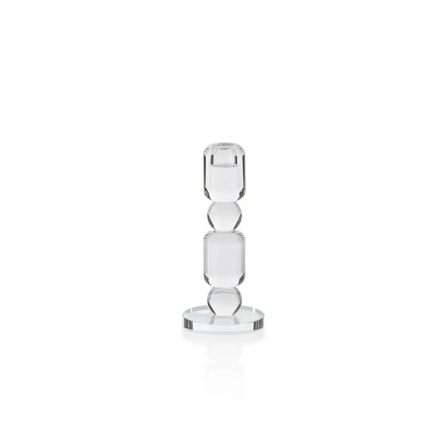Luisa Crystal Glass Taper Holder - Image 3