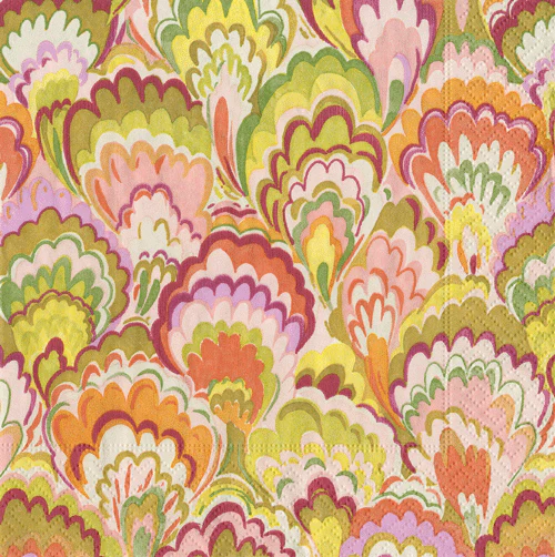 Marbled Ceramica Raspberry Napkins - Image 2