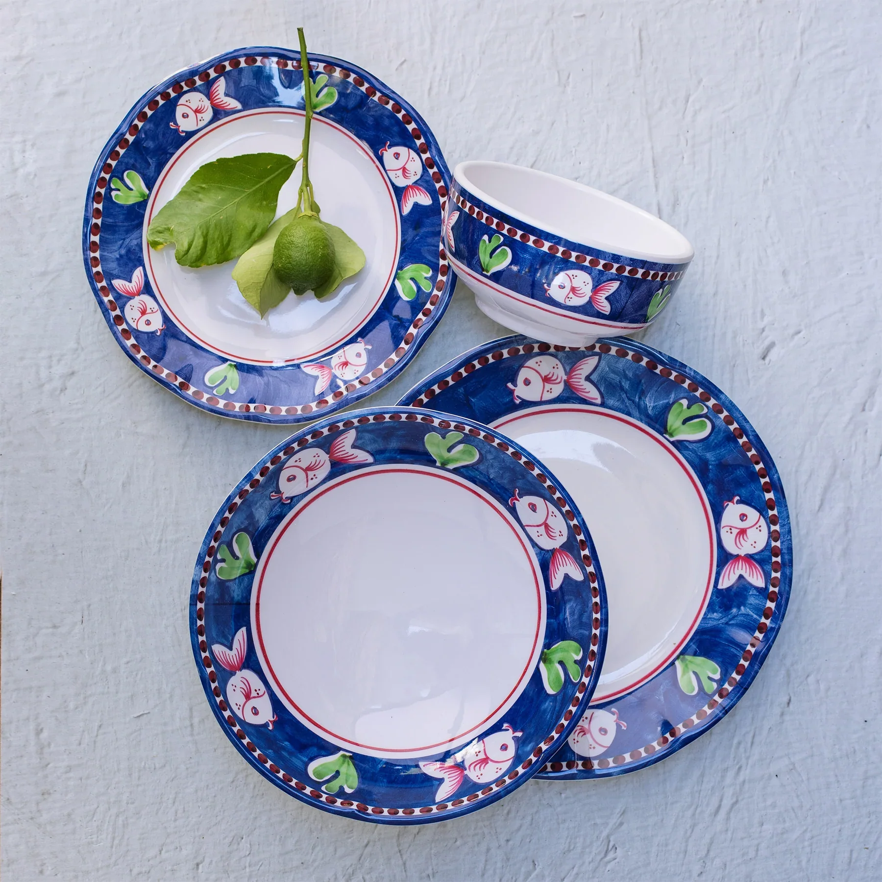 Melamine Pesce Dinner Plate - Image 2