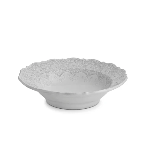 Merletto White Serving Bowl