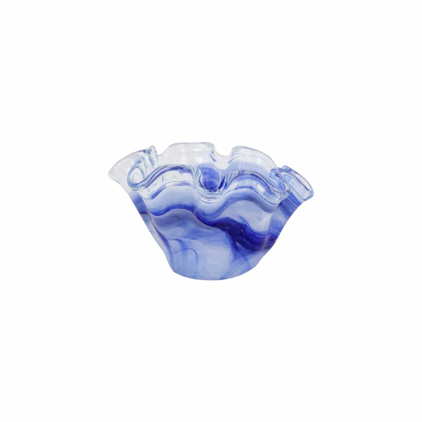 Onda Glass Petite Ruffled Bowl - Image 3