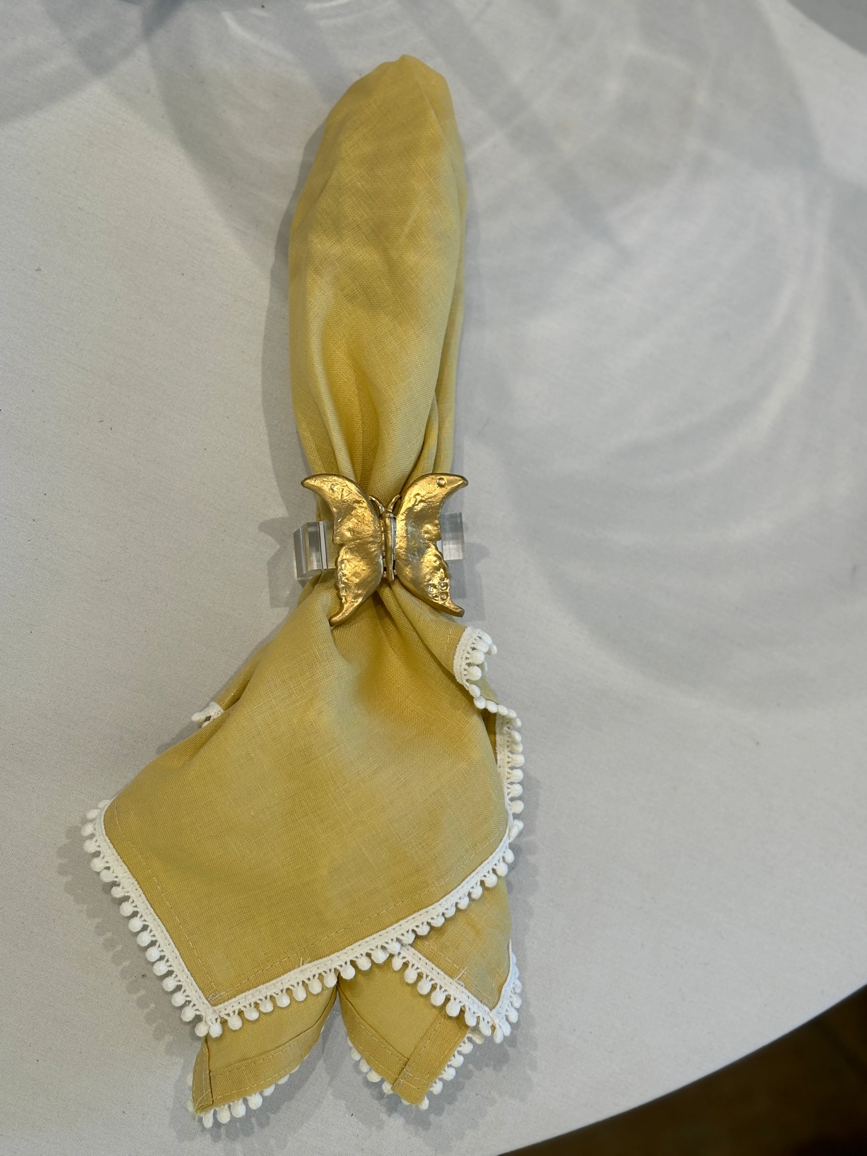 Oversized Pom Pom Napkin - Set/4 - Image 4