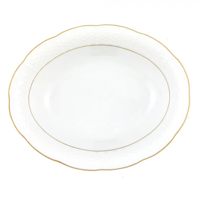 Platinum Edge Oval Vetetable Dish