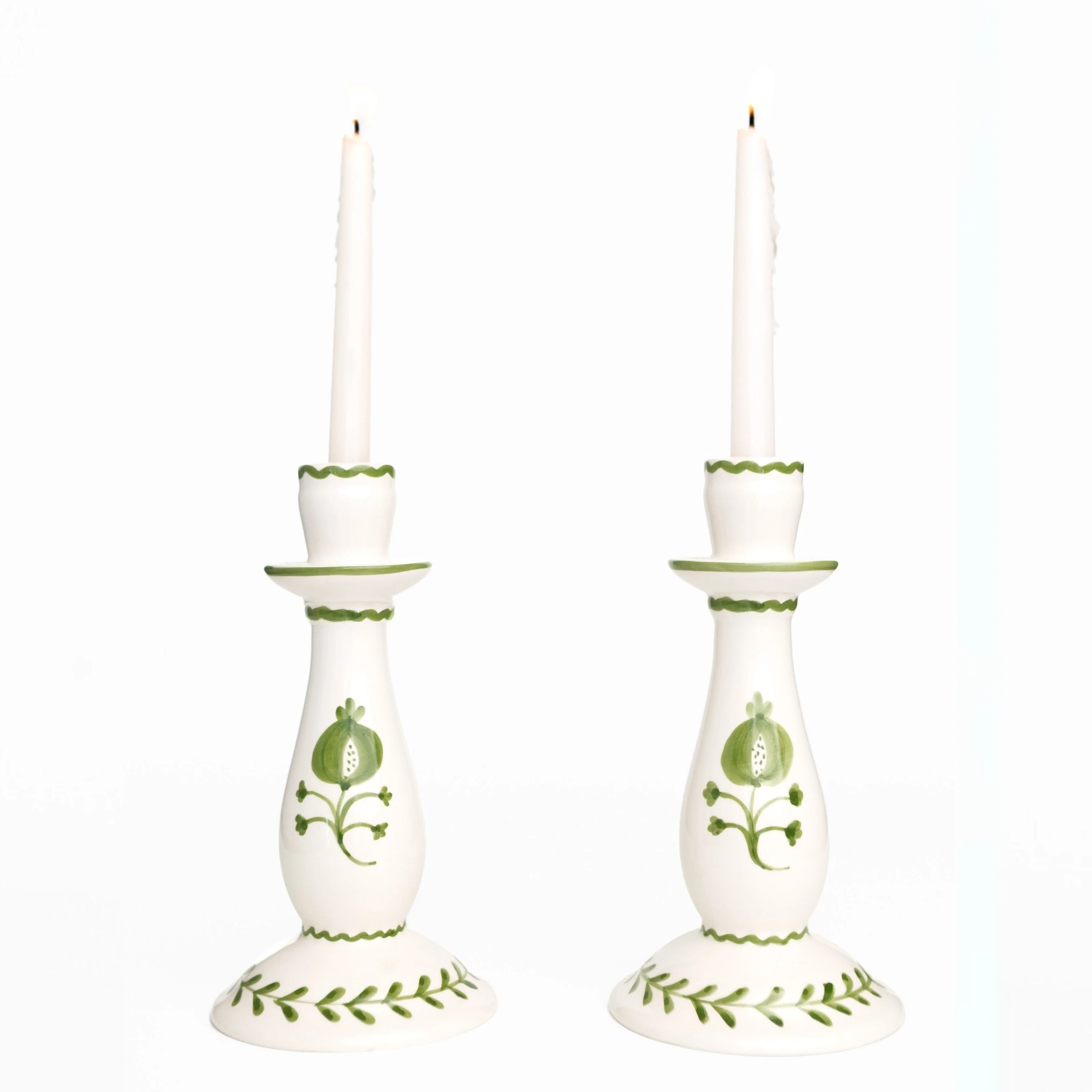 Pomegranate Candlestick Set of 2