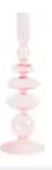 Prima Candleholders - Pink - Pair