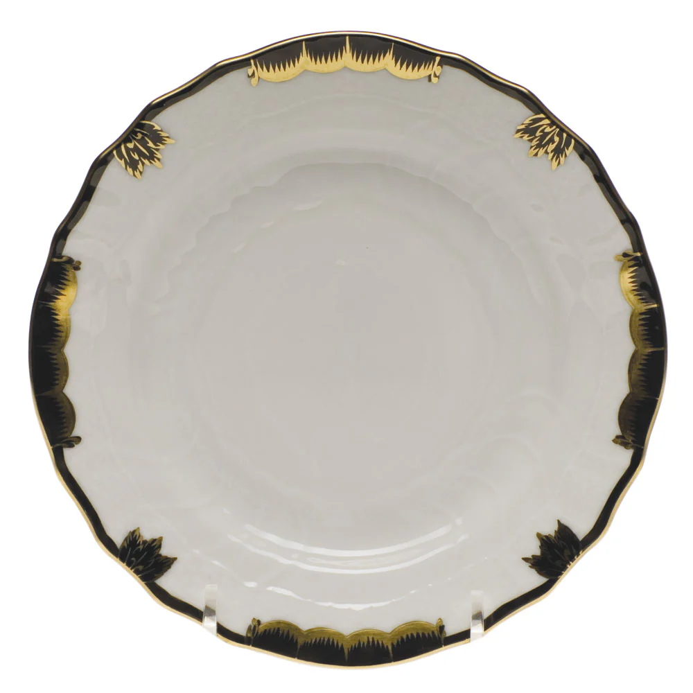 Princess Victoria Black Bread And Butter Plate 6"d - Image 2