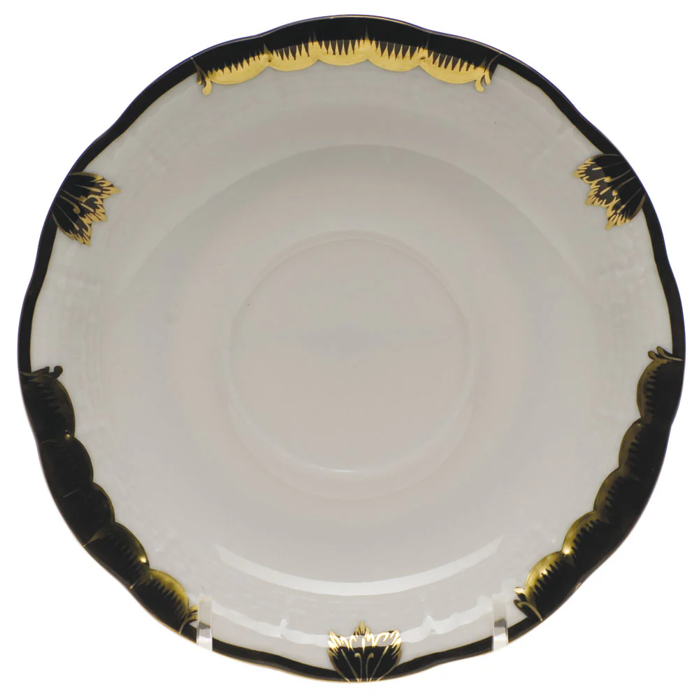 Princess Victoria Black Tea Saucer 6"d - Image 2