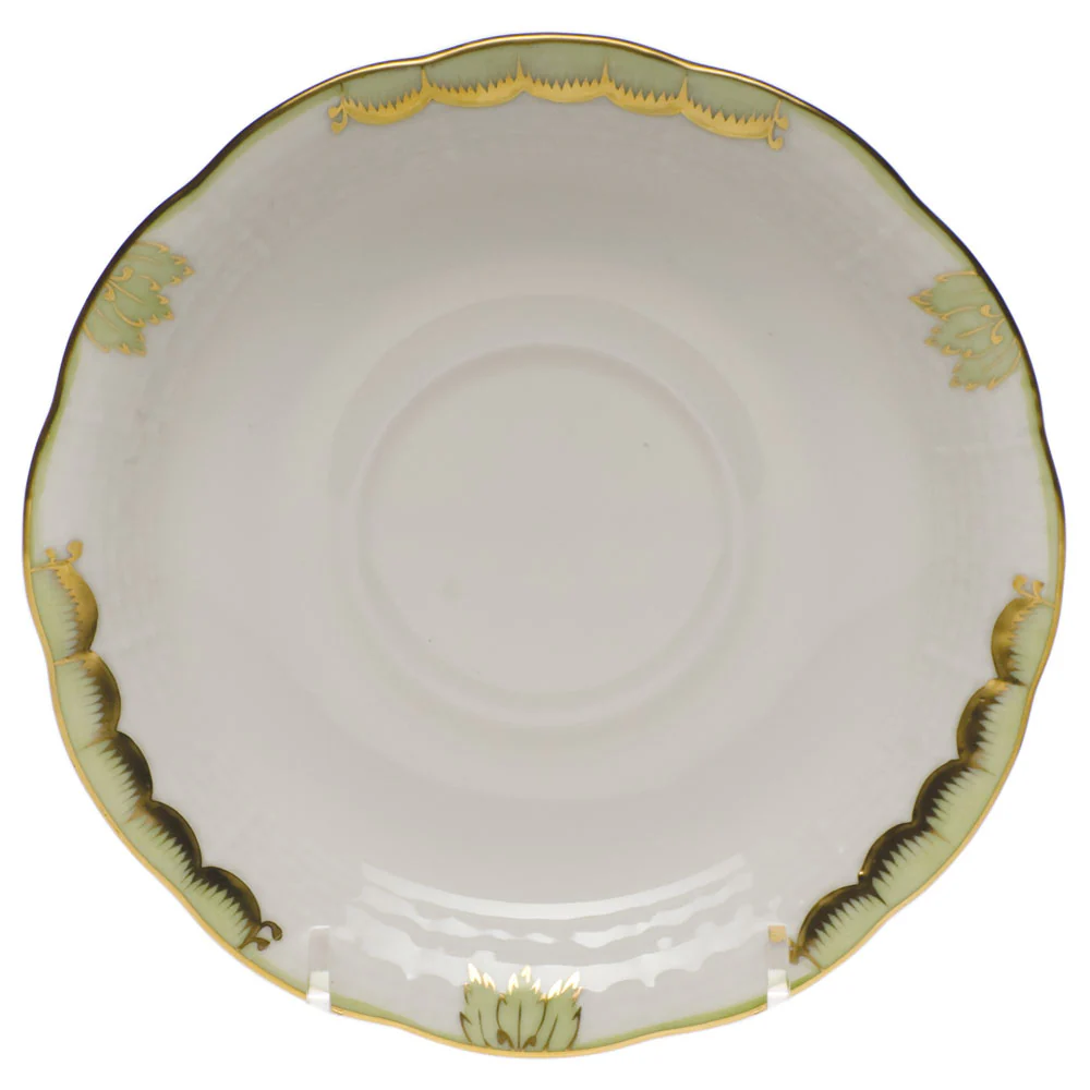 Princess Victoria Green Tea Saucer 6"d - Image 2