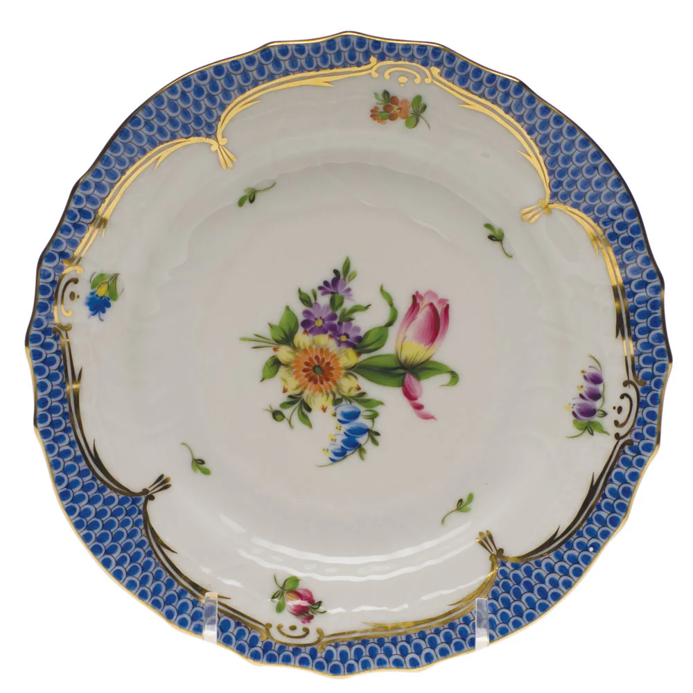 Printemps W/blue Border Bread And Butter Plate - Mo 03 6"d - Image 2