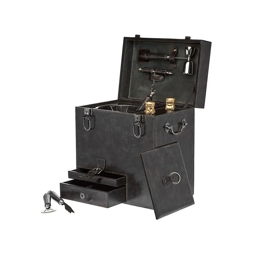 Ricci Leather Bar Box with Tools