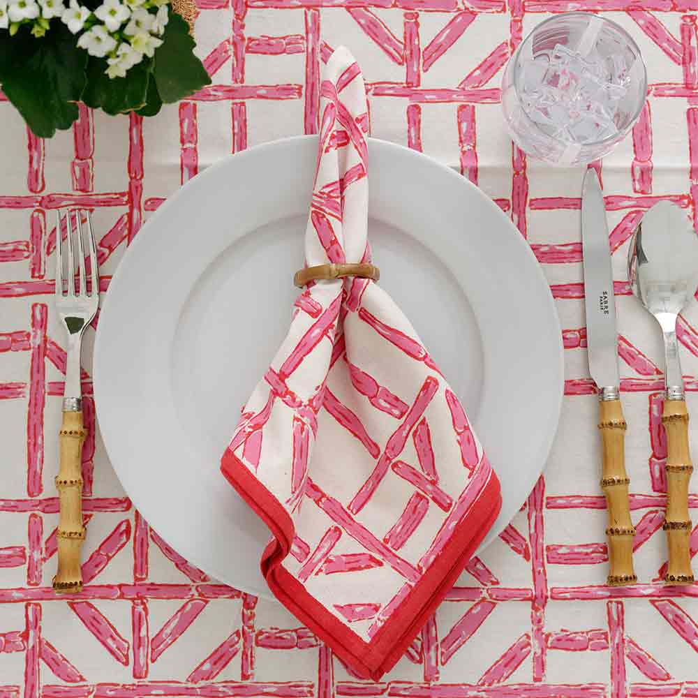 Rose Bamboo Napkin | Set of 4 - Image 2