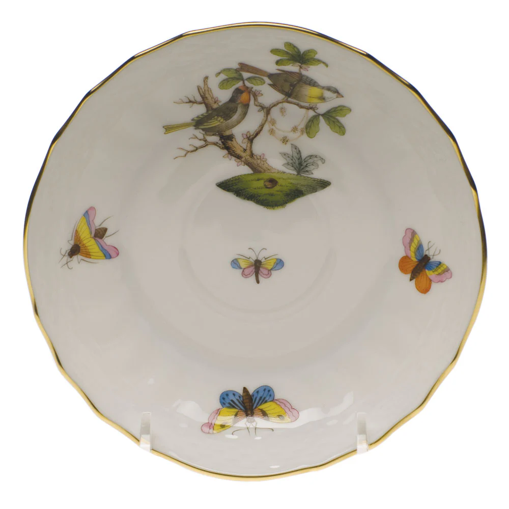 Rothschild Bird Canton Saucer - Motif 11 5.5"d