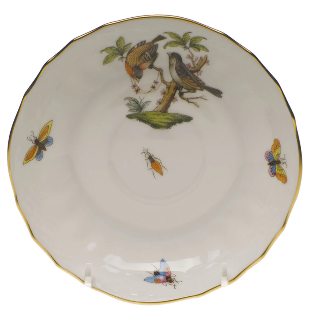 Rothschild Bird Canton Saucer - Motif 12 5.5"d