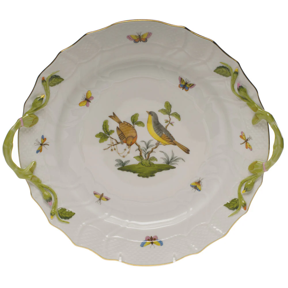 Rothschild Bird Chop Plate W/handles  12"d