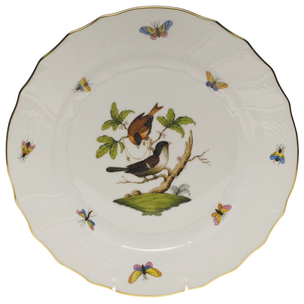 Rothschild Bird Dinner Plate - Motif 04 10.5"d