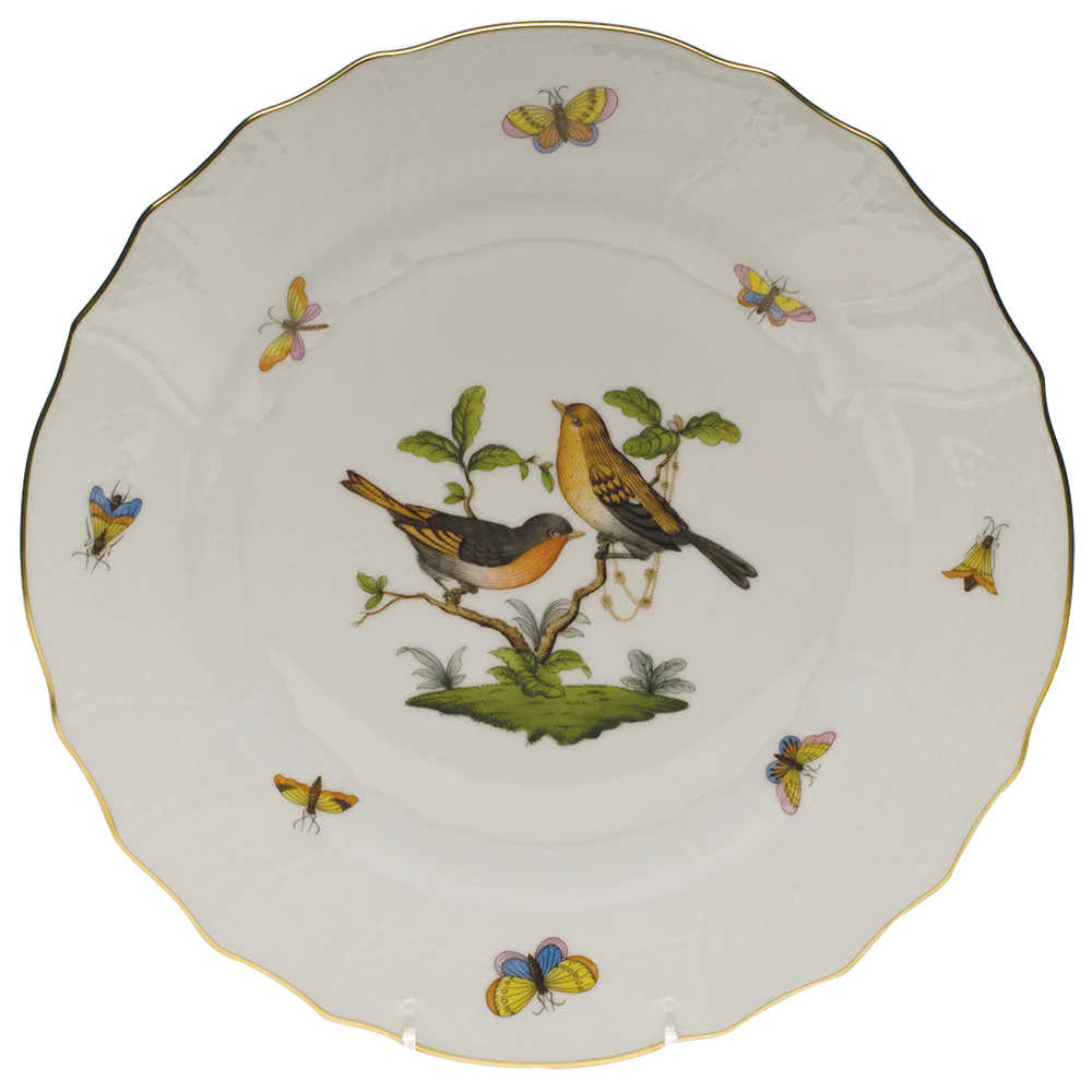 Rothschild Bird Dinner Plate - Motif 09 10.5"d