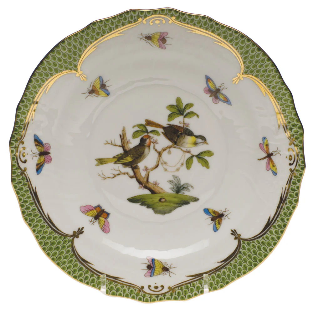 Rothschild Bird Green Bord Salad Plate - Motif 11 - Image 2