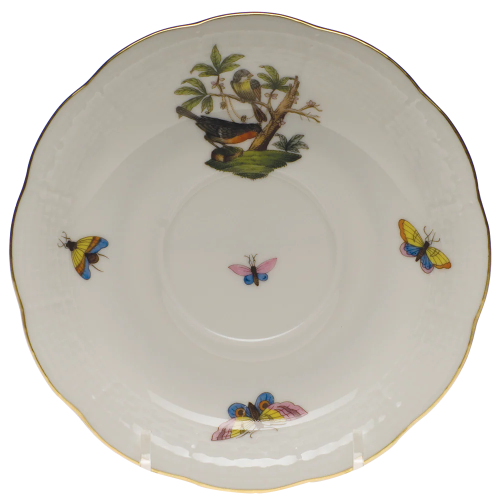 Rothschild Bird Tea Saucer - Motif 02 6"d