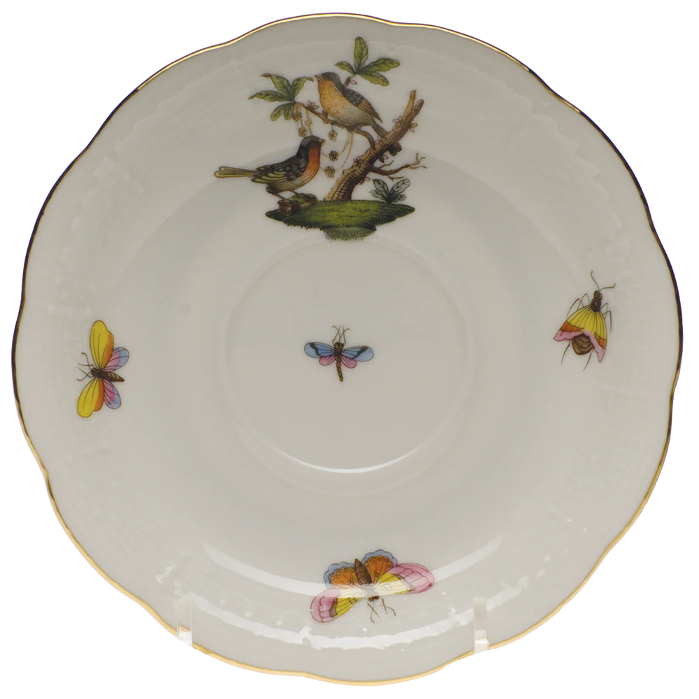 Rothschild Bird Tea Saucer - Motif 08 6"d