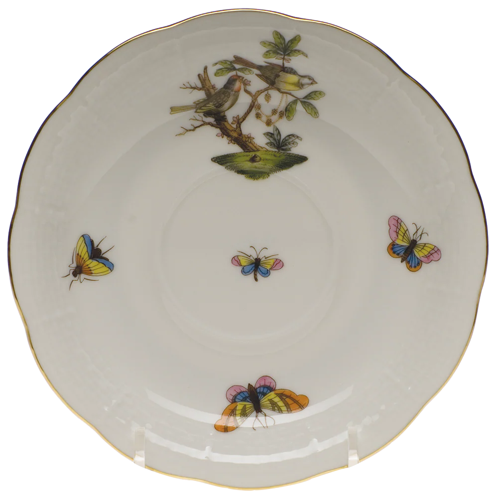 Rothschild Bird Tea Saucer - Motif 11 6"d - Image 2