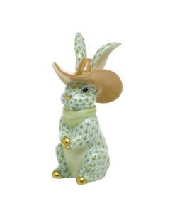 Cowboy Bunny 2"l X 2"w X 3.5"h - Image 4