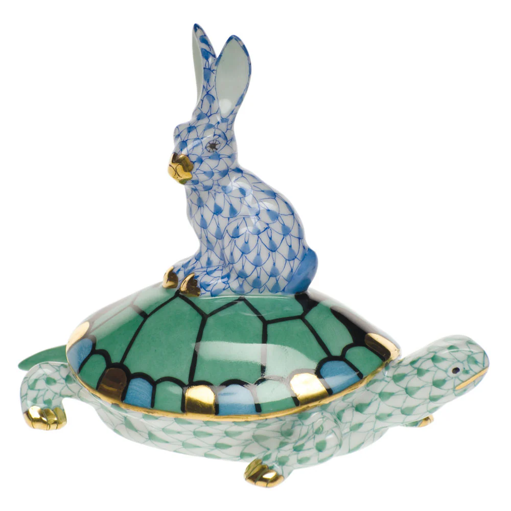 Small Tortoise and Hare 4"l X 3.25"h