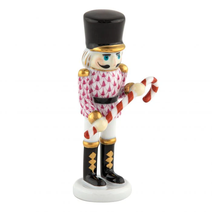 Small Nutcracker with Candy Cane - Image 2