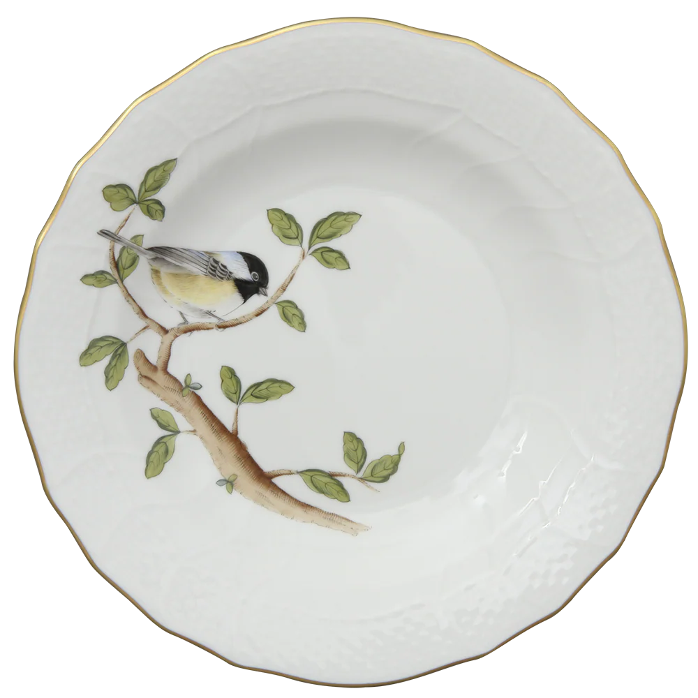 Song Bird Dessert Plate - Chickadee 8.25"d