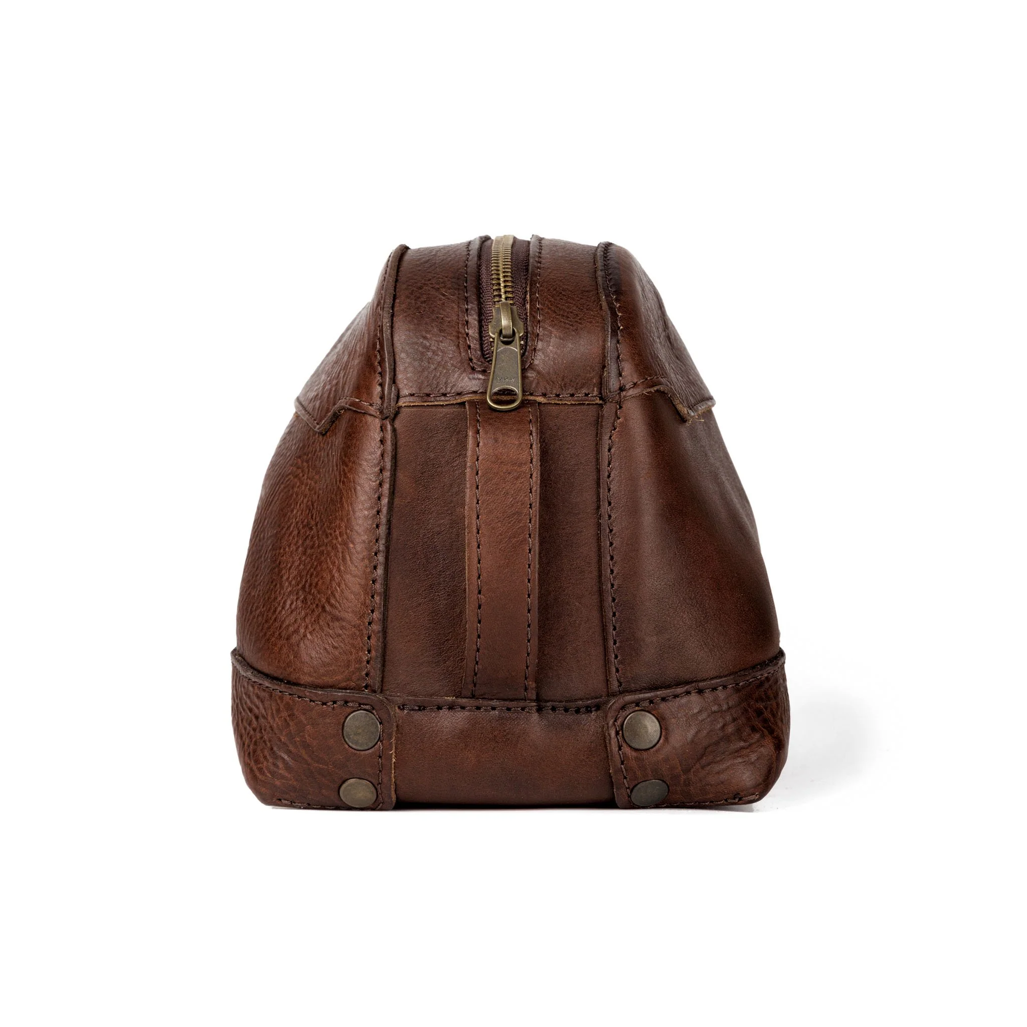 Heritage Leather Stateroom Wash Bag - Image 5