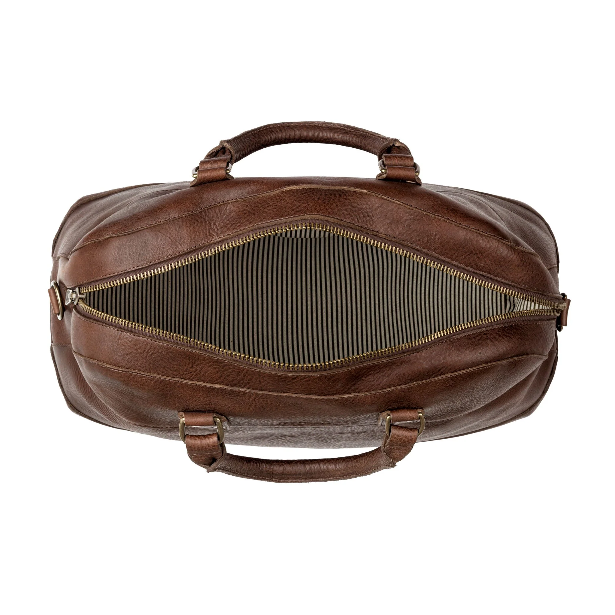 Heritage Leather Stateroom Weekender - Image 6