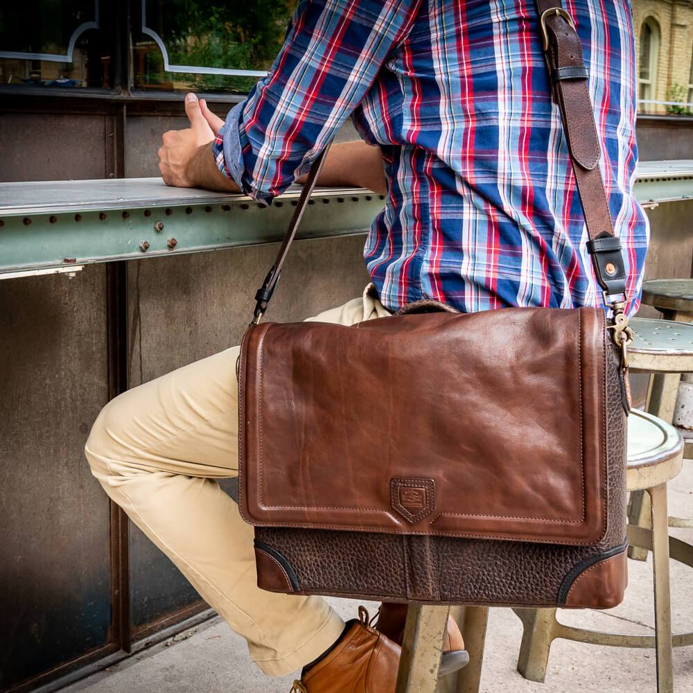 Theodore Leather Messenger - Image 8