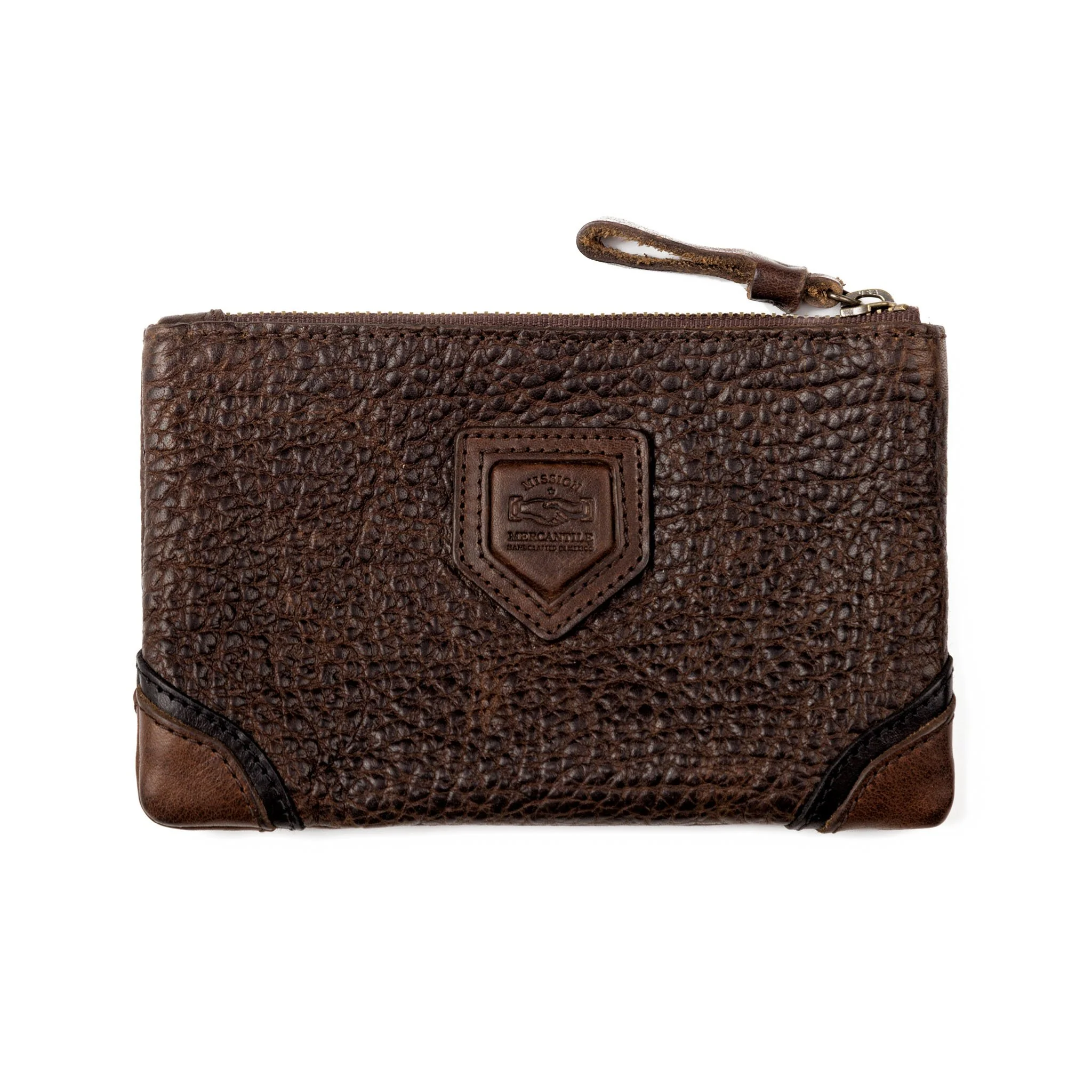 Theodore Leather Zippered Pouch