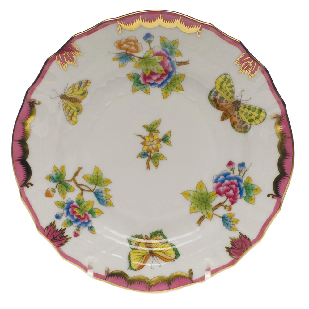 Queen Victoria Pink Bread And Butter Plate 6"d