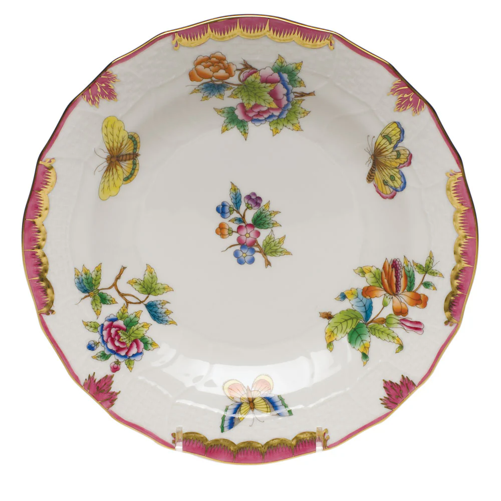 Queen Victoria Pink Dessert Plate 8.25"d - Image 2