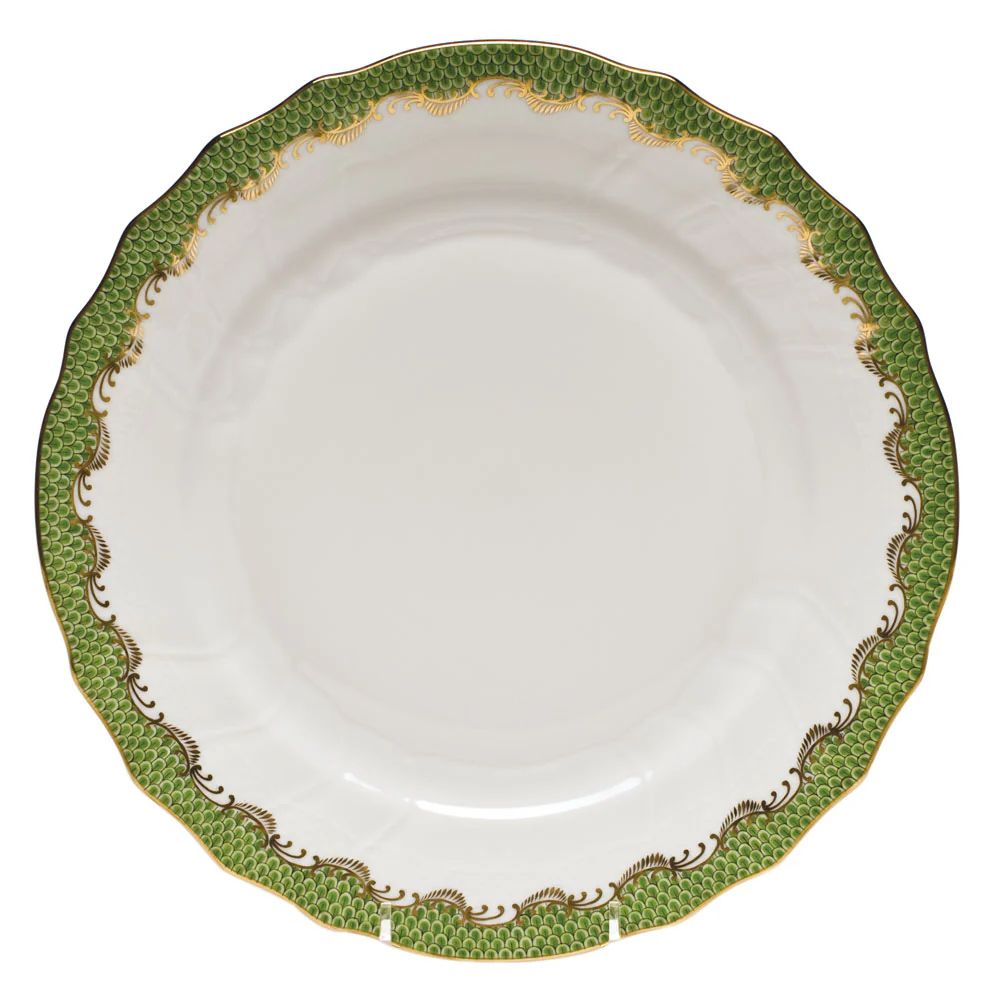Fish Scale Evergreen Border Dinner Plate - Image 2