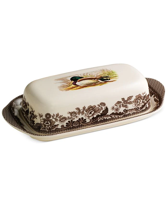 Woodland -  Covered Butter Dish (Mallard)